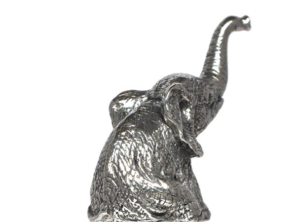 Elephant statuette, grey, Pewter, cm h 5,5