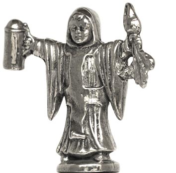 Монах Münchner Kindle (символ Баварии), серый, олова / Britannia Metal, cm h 4