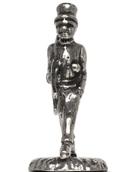 Chimney sweep figurine, grey, Pewter, cm h 4