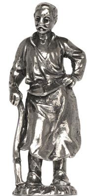 Blacksmith figurine, grey, Pewter / Britannia Metal, cm h 5,9