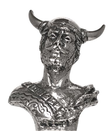 Statuetta - vichingo, grigio, Metallo (Peltro), cm h 6,5