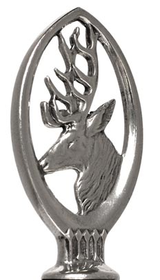 Deer statuette, grey, Pewter, cm h 6