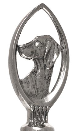 Dog statuette, grey, Pewter, cm h 6,3