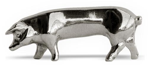 Porte couteaux de table - porkc, gris, étain, cm 7 x h 2.5