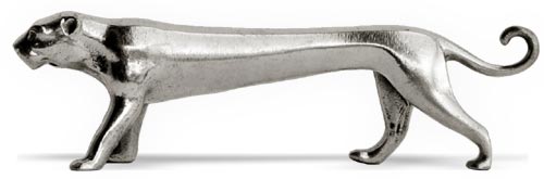 Porte couteaux de table - puma, gris, étain, cm 9 x h 3