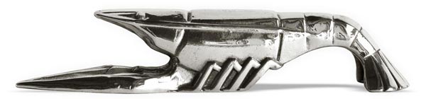 Подставка д/ножей - креветка, серый, олова, cm 10 x h 25