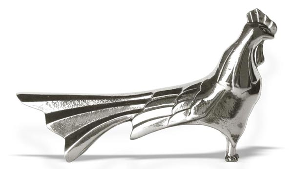 Подставка д/ножей - петух, серый, олова, cm 8.5 x h 5