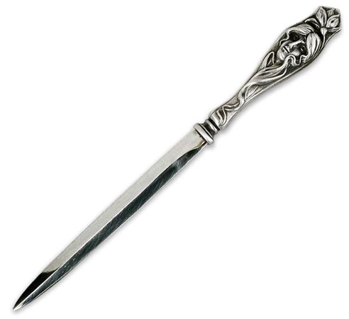 Нож для писем, серый, олова / Britannia Metal, cm 23