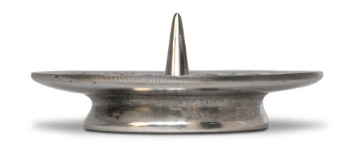 Candle holder, grey, Pewter / Britannia Metal, cm 7.5