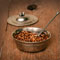 Acorn lidded bowl grey, cm 12x10