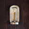 Wall sconce candlestick grey, cm 14x28