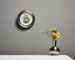 Decorative wall plate grey and White, cm Ø 16