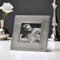Square picture frame, med. grey, cm 16x16 - photo format 10x10