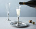 Champagnerglas Grau, cm h 23,5 x cl 17