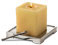 Square candle holder, grey