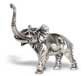 Metall Skulptur - Elefanten, Grau