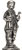 Nuremberg goose man figurine, grey