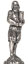 Statuetta - crociato, grigio