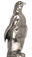 Statuetta - pinguino, grigio