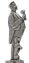 Estatuilla - hombre con vaso - WMF, gris