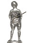 Statuetta - giocatore di golf, Metallo (Peltro) / Britannia Metal
