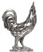 Cock statuette, Pewter