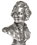 Kleine Statue - Mozart Bueste, Grau