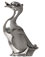 Duck statuette, grey