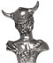 Viking statuette, Pewter