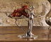 Jewelry stand tray - fairy hand holding and caressing a bird (Pewter / Britannia Metal) 