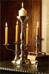 Zinn: candelieri, candelabri, portacandele