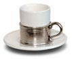 espresso cup with ceramic saucer