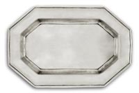 octagonal tray   cm 34,5 x 24