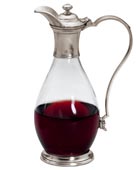 Rotwein Karaffe mit Henkel und Deckel