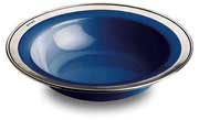 personalized round serving bowl - blue