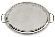 oval tray with handles   cm 41 x 29