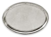 Metall-Tablett oval