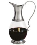 decanter with handle   cm h 25