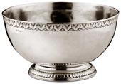 engraved rim deep footed bowl