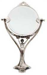 miroir de table - dame - 29   cm 30.5 x h 50