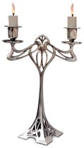 double-flames candelabra - Eiffel (without flowers)