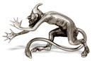 statuette érotique - Diable, sans pénis   cm 13 x 8