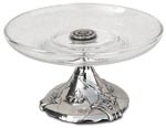 glass footed bowl