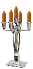 five-flames candelabra