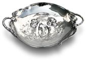 bowl with handle - face reflected In water