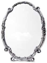 espejo ovalado (biselado) - barroco