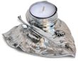 candle holder - fly on waterlily