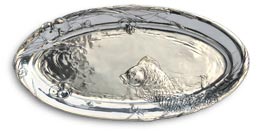 oval tray - fish