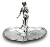 ring holder tray - lady with a bowl in hand