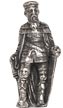 man with sword figurine